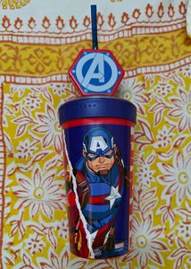 Official Marvel Sipper Glass With Gear Mechanism