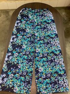 Bohemian Floral Print Wide Leg Pants