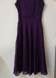 Elegant Purple Cocktail Dress