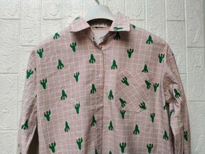 New with tag Cute Cactus Print Button-Up Shirt