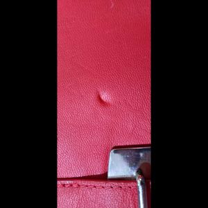 Stylish Red &amp; Brown Clutch