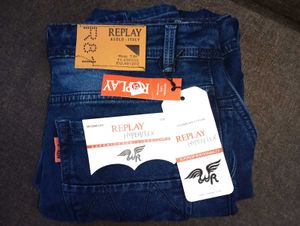 Replay Hyperflex Jeans - Dark Wash Denim