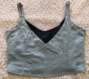SATVA Eco-Friendly Heather Grey Sports Bra 🧘‍♀️