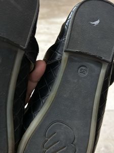 Branded Black Leather Bellies