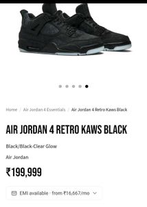 Unisex Nike Air Jordan Black Sneakers