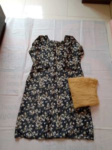 Floral Print Kurti with Pants
