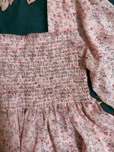 Floral Smocked Long Sleeve Top