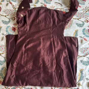 Embroidered Kurta with Dupatta- Margin available