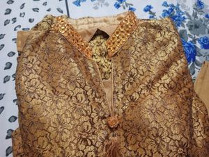 GOLDEN GOWN WTH NET DUPATTA ❤️