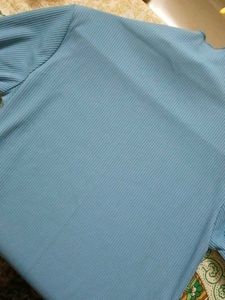Ribbed Turtleneck Long Sleeve Top