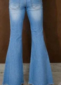 Bell Bottom Blue Denim Jeans