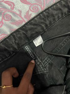 Stylish Black Wide Leg Jeans