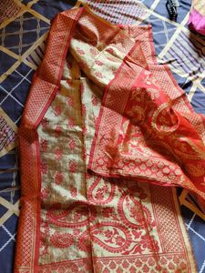 Art Silk Suit with dupatta