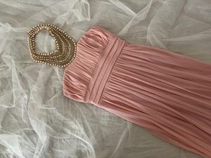 pearl embellished gown