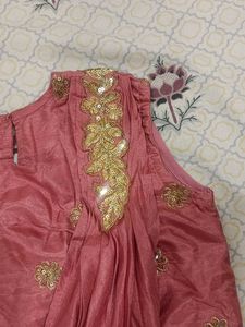 Elegant Ethnic Gown with attached dupatta