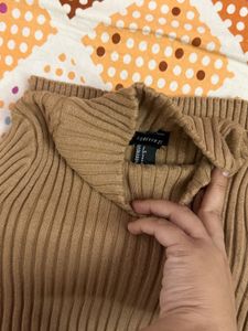 Tan Turtleneck Sweater