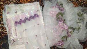 Pakistani Suit With Net Dupatta