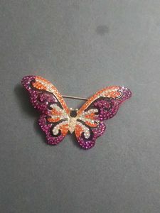 Sparkling Butterfly Brooch