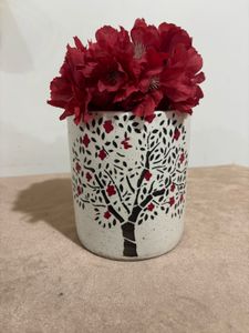 Tree Design Ceramic Pot (without flowers)