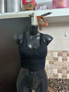 Black Sports Bra Set
