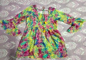 Women’s Floral Printed Stylish Top | Full Sleeve C