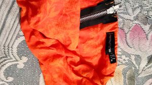 Y2K Orange tube top