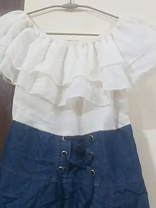 Blue And White Top