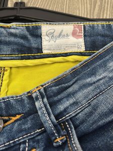 Stylish Blue Distressed Jeans