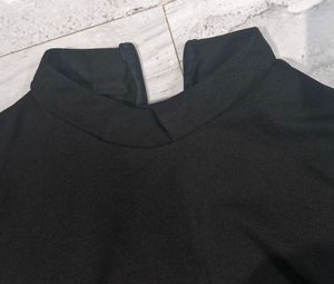 Stylish Black Bell Sleeve Top