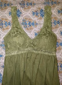Olive Lace Babydoll