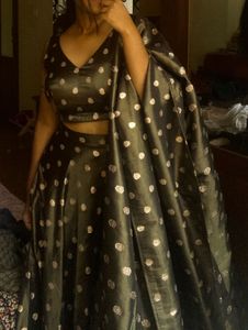Polka Dot Lehenga Chaniya Choli Set