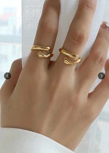 2 Chic Gold Tone Wrap Ring
