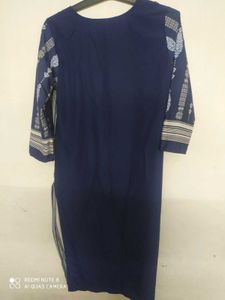 Elegant Blue Printed Kurti