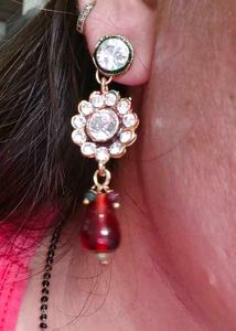 Elegant Kundan Maang Tikka &amp; Earring Set