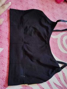 142.Black Seamless Sports Bra(XXL)
