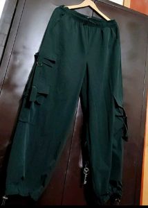 Sea Green Cargo Pant For Girl Or Women 34 Waist