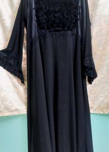Elegant Black Abaya Gown