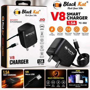 Black Kat V8 Smart Charger 1.5A