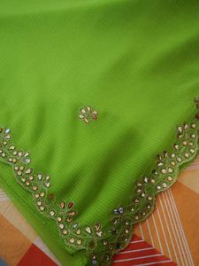 cut border green 💚 saare 🤩