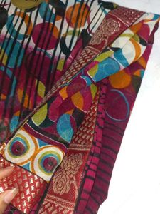 BRANDED MULTI COLOUR SAREE