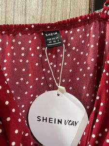 Polka Dot Red Tie Dress