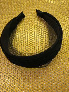 Elegant Black Tulle Headband
