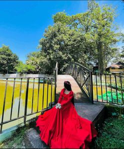 Elegant Red Ethnic Gown