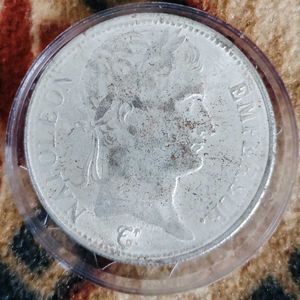 1812 France 5 Francs Silver Coin Replica.