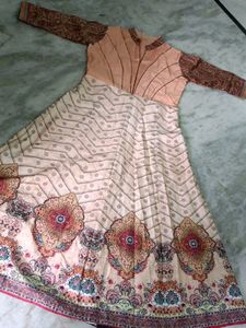Stylish Traditional Long Frock With Full Hands