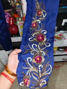 Beautiful Pant Flower Sequence Work