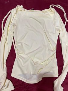 Stylecast butter yellow cowl neck Top
