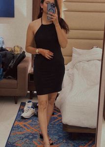 Chic Halter Neck Bodycon Mini Dress