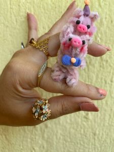 Cute Pink Piggy Craft Figures