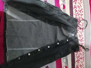 Denim Button-Down Dress